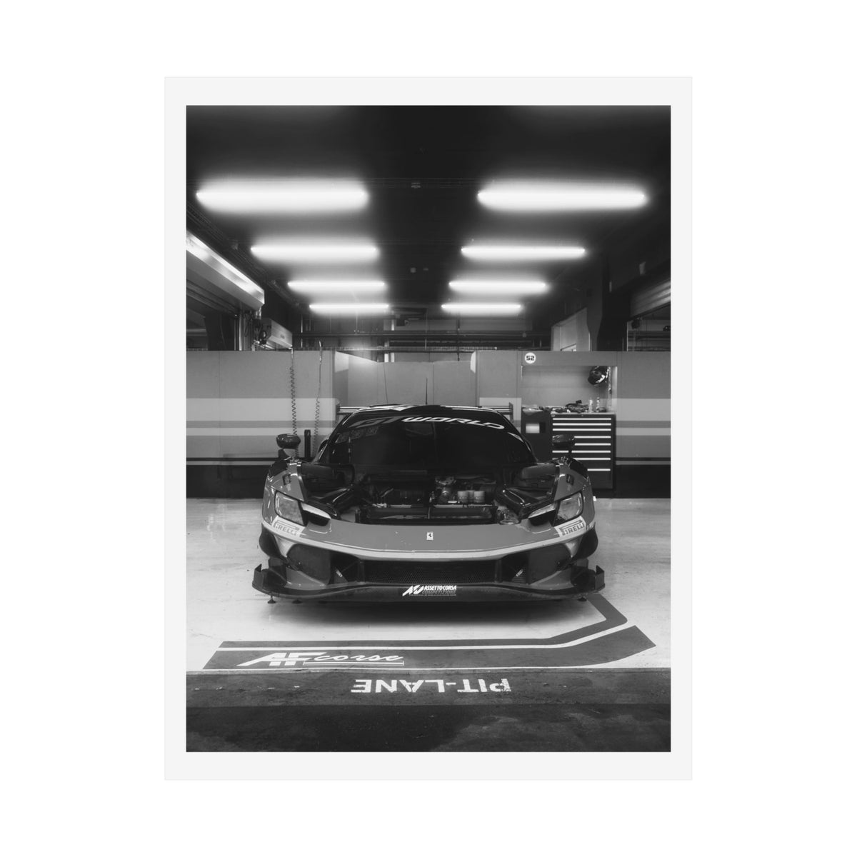 FERRARI 296 GT3 (B&W)